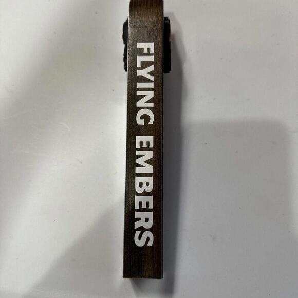 Flying Embers Silver And Wood Beer Tap Handle California - Picture 2 of 6